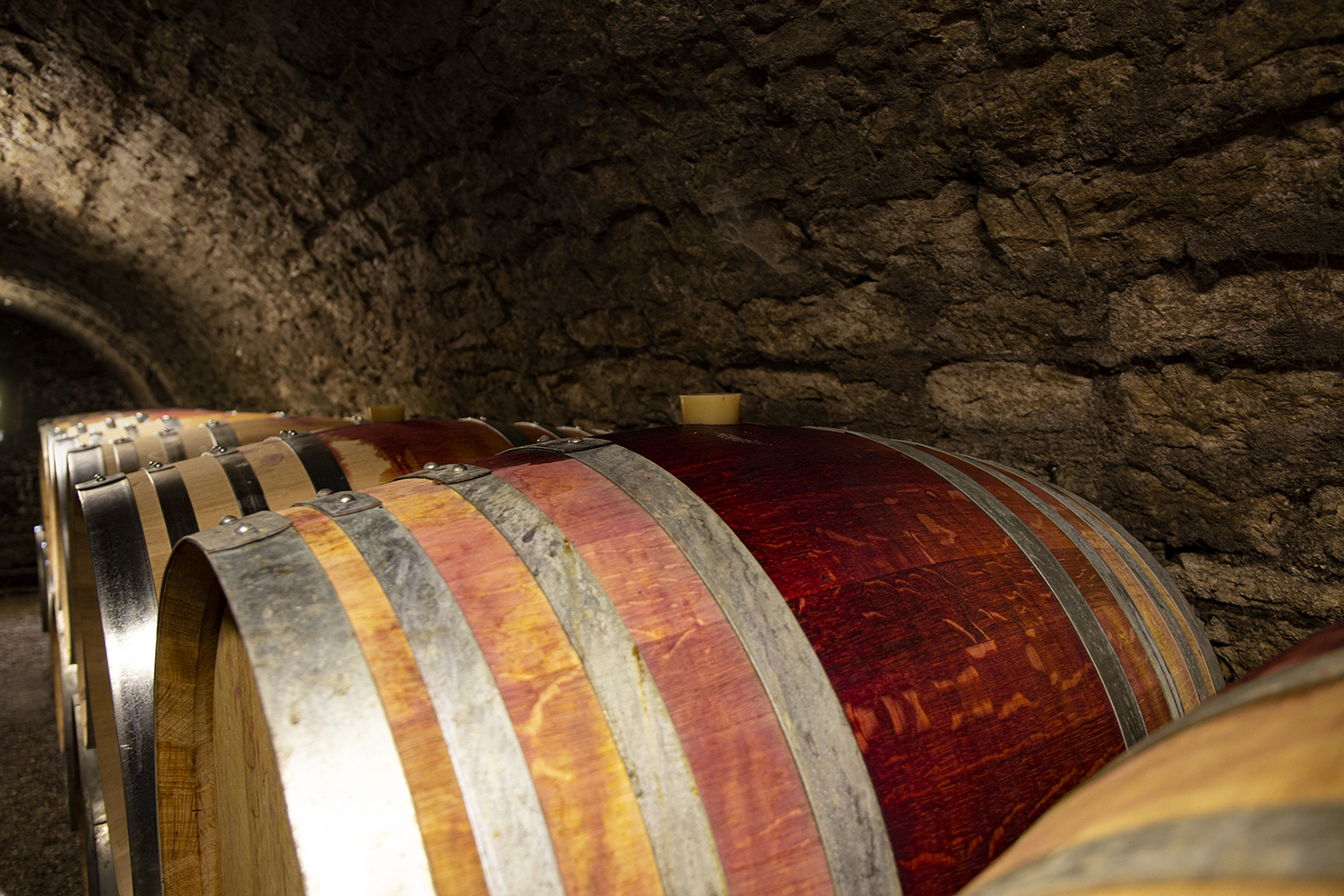 Cave à fûts du Domaine Goubard situé en Côte Chalonnaise